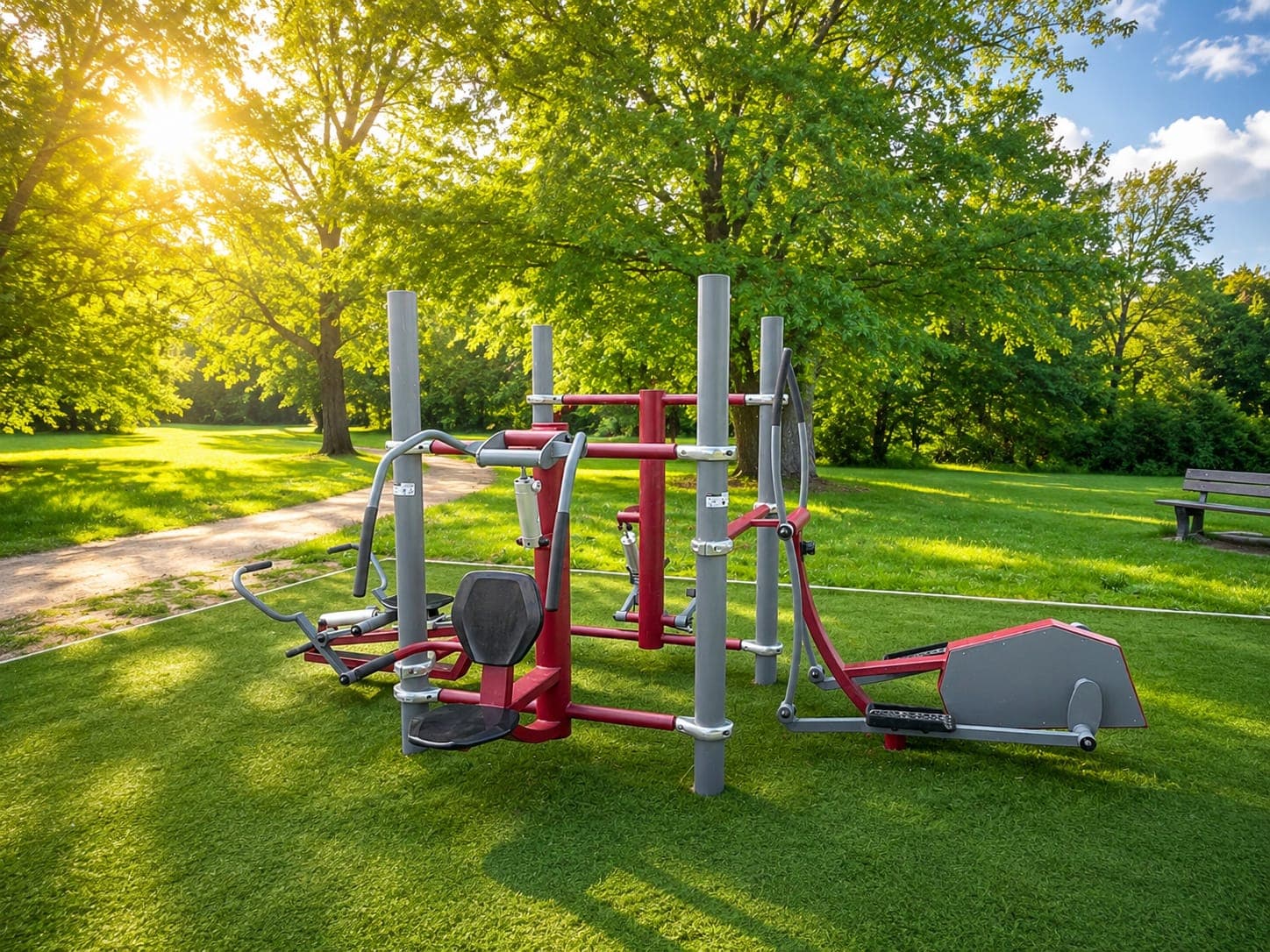 Fit'Station Training FitPark installée en plein air par Avanti Sport