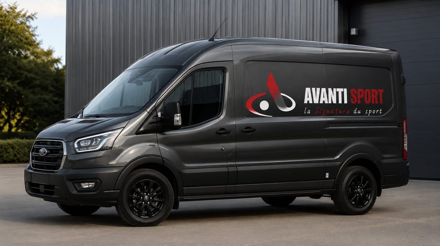 Camionnette Avanti Sport — livraison et installation d'équipements sportifs partout en France